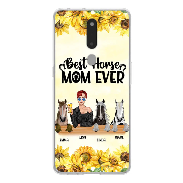 Custom Personalized Horse Mom Phone Case, Gift for Horse Lovers - Life Is Better With Horses