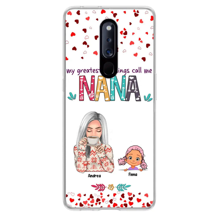 Personalized Grandma & Grandkids Phone Case - Up to 5 Kids - My Greatest Blessings Call Me Nana - For Xiaomi, Oppo And Huawei Phone Case