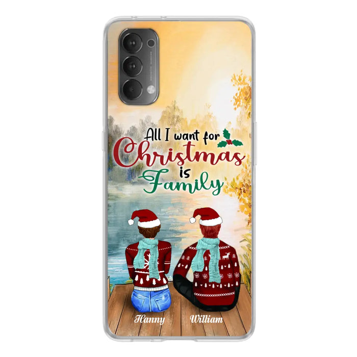 Personalized Family Phone Case - Couple/Parents With Up to 3 Kids, 3 Pets - Gift For Family - Case For Xiaomi, Oppo And Huawei