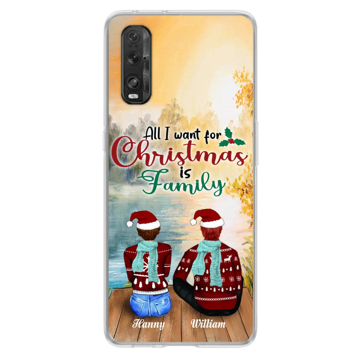 Personalized Family Phone Case - Couple/Parents With Up to 3 Kids, 3 Pets - Gift For Family - Case For Xiaomi, Oppo And Huawei
