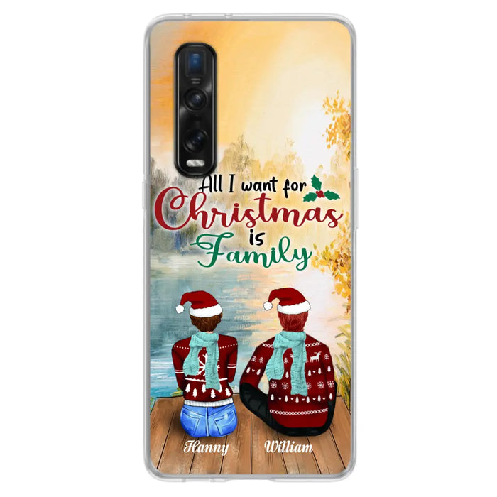 Personalized Family Phone Case - Couple/Parents With Up to 3 Kids, 3 Pets - Gift For Family - Case For Xiaomi, Oppo And Huawei