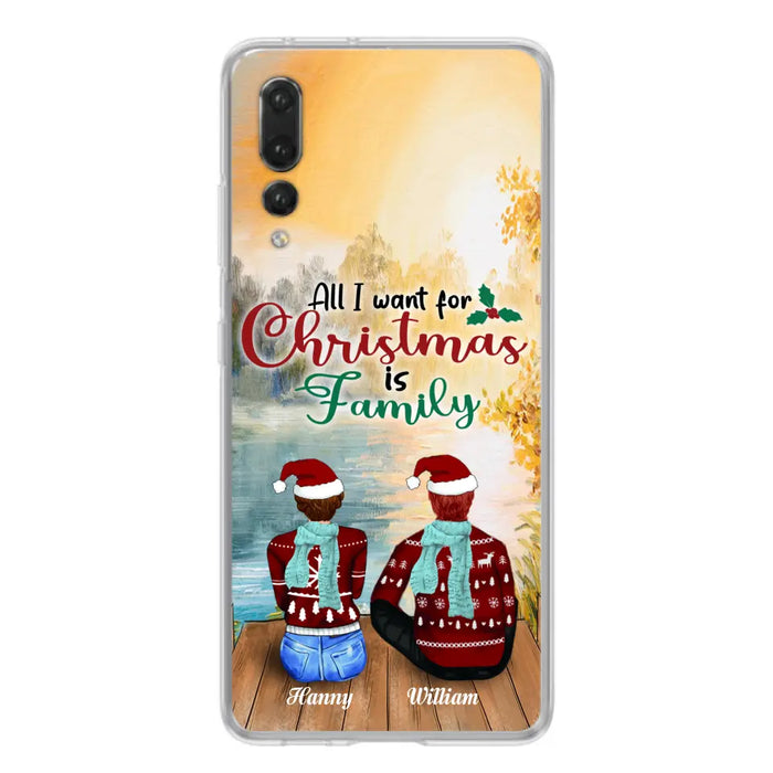 Personalized Family Phone Case - Couple/Parents With Up to 3 Kids, 3 Pets - Gift For Family - Case For Xiaomi, Oppo And Huawei
