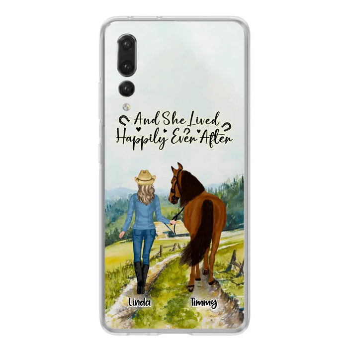Personalized Horse Girl Phone Case - Up to 4 Horses - Best Gift For Horse Lover - Just A Girl Who Loves Horses - Case For Xiaomi, Huawei & Oppo