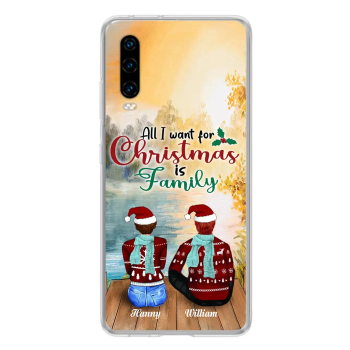 Personalized Family Phone Case - Couple/Parents With Up to 3 Kids, 3 Pets - Gift For Family - Case For Xiaomi, Oppo And Huawei