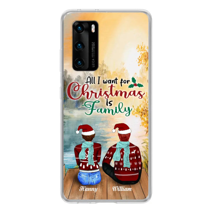 Personalized Family Phone Case - Couple/Parents With Up to 3 Kids, 3 Pets - Gift For Family - Case For Xiaomi, Oppo And Huawei