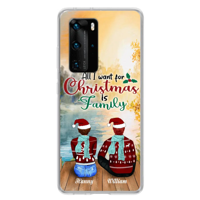 Personalized Family Phone Case - Couple/Parents With Up to 3 Kids, 3 Pets - Gift For Family - Case For Xiaomi, Oppo And Huawei