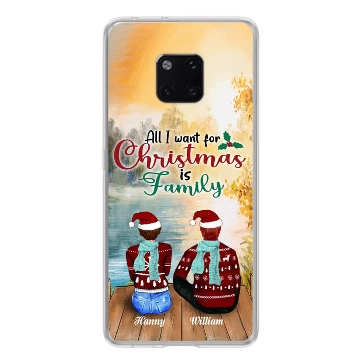 Personalized Family Phone Case - Couple/Parents With Up to 3 Kids, 3 Pets - Gift For Family - Case For Xiaomi, Oppo And Huawei