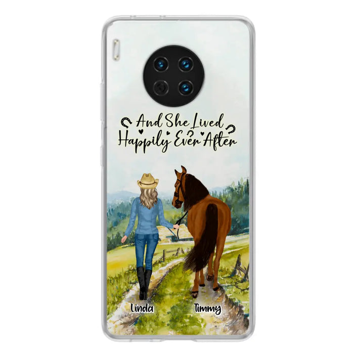 Personalized Horse Girl Phone Case - Up to 4 Horses - Best Gift For Horse Lover - Just A Girl Who Loves Horses - Case For Xiaomi, Huawei & Oppo