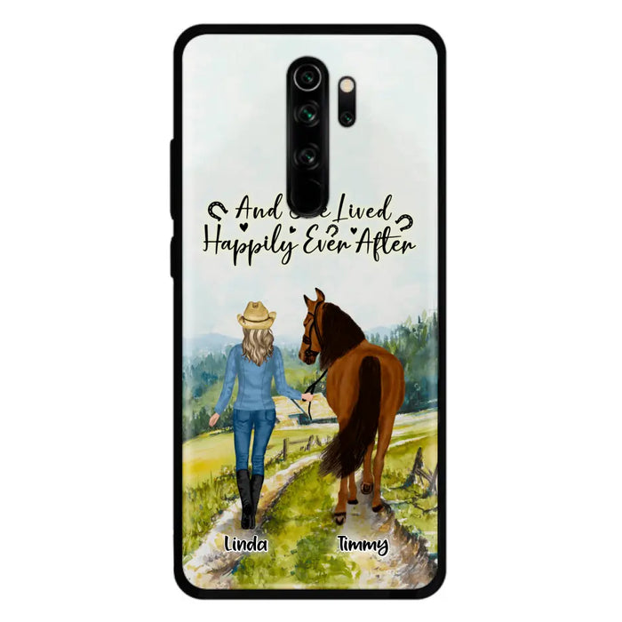 Personalized Horse Girl Phone Case - Up to 4 Horses - Best Gift For Horse Lover - Just A Girl Who Loves Horses - Case For Xiaomi, Huawei & Oppo