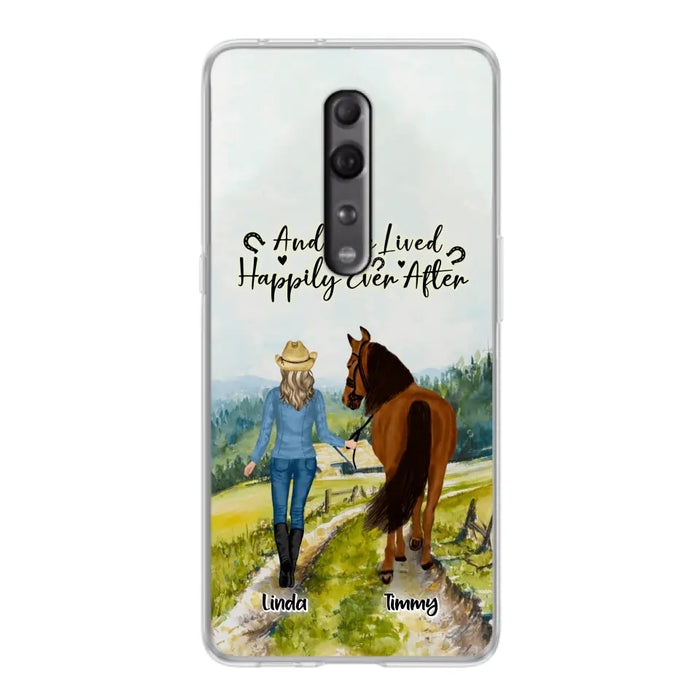 Personalized Horse Girl Phone Case - Up to 4 Horses - Best Gift For Horse Lover - Just A Girl Who Loves Horses - Case For Xiaomi, Huawei & Oppo