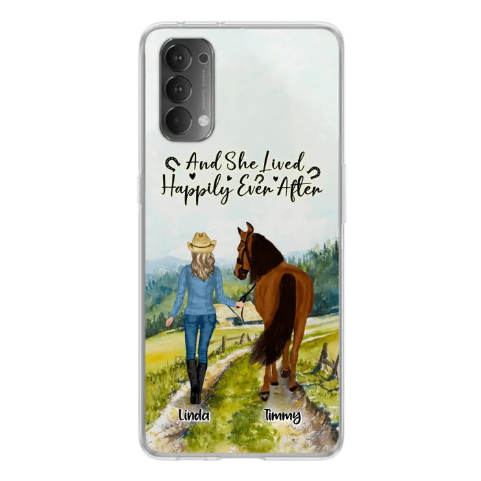 Personalized Horse Girl Phone Case - Up to 4 Horses - Best Gift For Horse Lover - Just A Girl Who Loves Horses - Case For Xiaomi, Huawei & Oppo