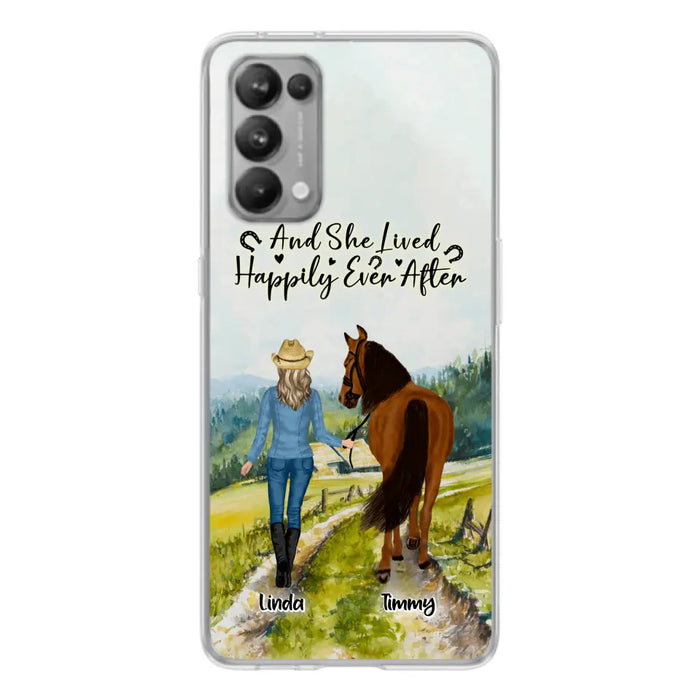 Personalized Horse Girl Phone Case - Up to 4 Horses - Best Gift For Horse Lover - Just A Girl Who Loves Horses - Case For Xiaomi, Huawei & Oppo