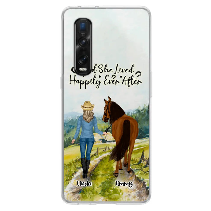 Personalized Horse Girl Phone Case - Up to 4 Horses - Best Gift For Horse Lover - Just A Girl Who Loves Horses - Case For Xiaomi, Huawei & Oppo