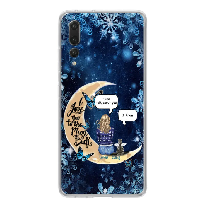 Personalized Pet Mom Conversation Phone Case - Woman With Up to 4 Pets - Gift For Dog/Cat Lover - Case For Xiaomi, Oppo And Huawei