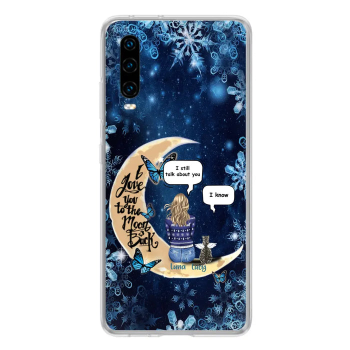 Personalized Pet Mom Conversation Phone Case - Woman With Up to 4 Pets - Gift For Dog/Cat Lover - Case For Xiaomi, Oppo And Huawei