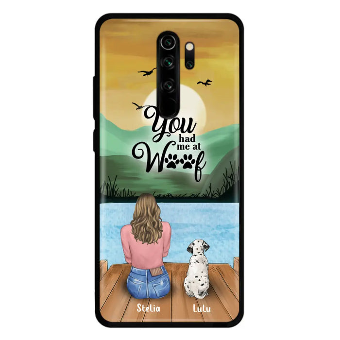 Personalized Dog Mom Phone Case - Gifts For Dog Lover With Up to 4 Dogs - You Had Me At Woof - The New Version for iPhone 16 Series