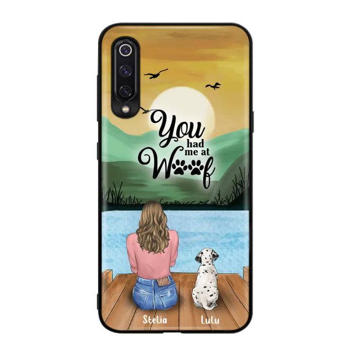 Personalized Dog Mom Phone Case - Gifts For Dog Lover With Up to 4 Dogs - You Had Me At Woof - The New Version for iPhone 16 Series