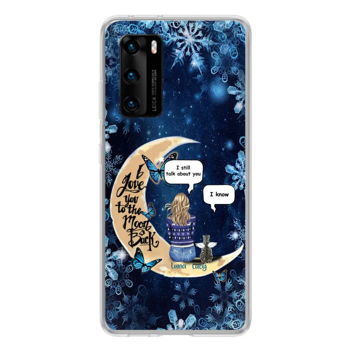Personalized Pet Mom Conversation Phone Case - Woman With Up to 4 Pets - Gift For Dog/Cat Lover - Case For Xiaomi, Oppo And Huawei