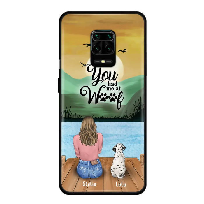 Personalized Dog Mom Phone Case - Gifts For Dog Lover With Up to 4 Dogs - You Had Me At Woof - The New Version for iPhone 16 Series