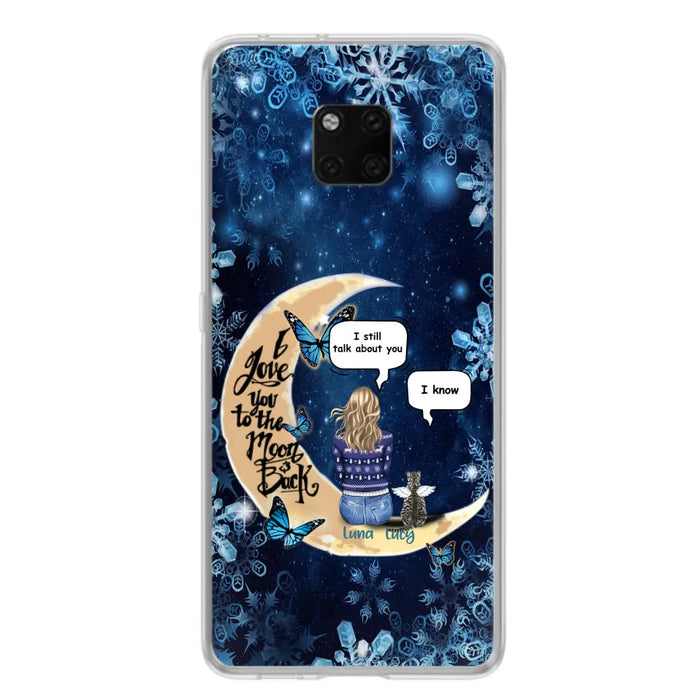 Personalized Pet Mom Conversation Phone Case - Woman With Up to 4 Pets - Gift For Dog/Cat Lover - Case For Xiaomi, Oppo And Huawei