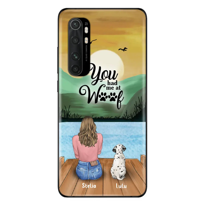 Personalized Dog Mom Phone Case - Gifts For Dog Lover With Up to 4 Dogs - You Had Me At Woof - The New Version for iPhone 16 Series