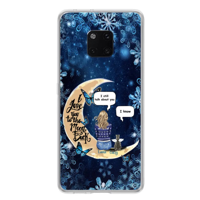 Personalized Pet Mom Conversation Phone Case - Woman With Up to 4 Pets - Gift For Dog/Cat Lover - Case For Xiaomi, Oppo And Huawei