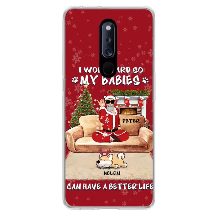 Personalized Christmas Pet Dad Phone Case - Man With Up to 4 Pets - Gift For Cat/ Dog Lover - Case For Xiaomi, Oppo And Huawei