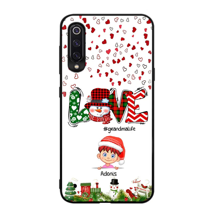 Personalized Christmas Grandmalife Phone Case - Up to 6 Kids - Christmas Gift For Grandma, Mama - Case For Xiaomi, Oppo And Huawei