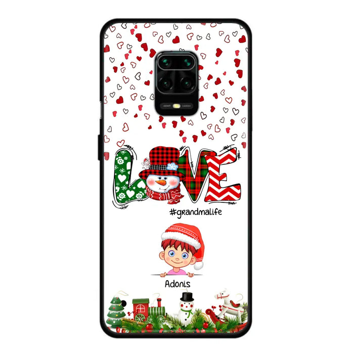 Personalized Christmas Grandmalife Phone Case - Up to 6 Kids - Christmas Gift For Grandma, Mama - Case For Xiaomi, Oppo And Huawei