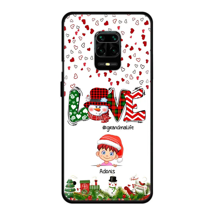 Personalized Christmas Grandmalife Phone Case - Up to 6 Kids - Christmas Gift For Grandma, Mama - Case For Xiaomi, Oppo And Huawei