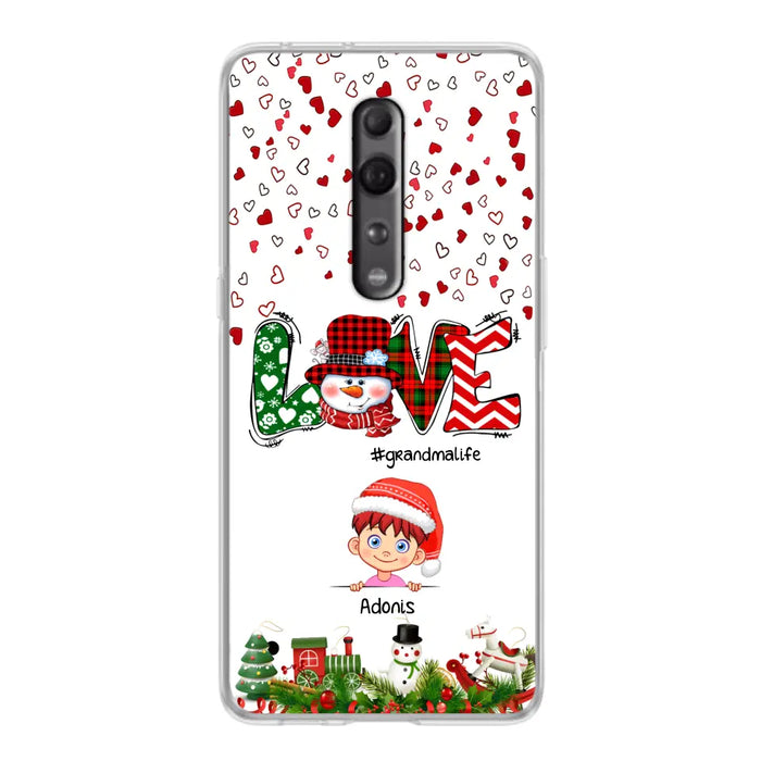 Personalized Christmas Grandmalife Phone Case - Up to 6 Kids - Christmas Gift For Grandma, Mama - Case For Xiaomi, Oppo And Huawei