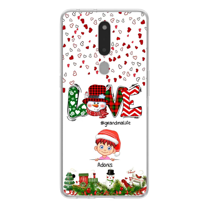 Personalized Christmas Grandmalife Phone Case - Up to 6 Kids - Christmas Gift For Grandma, Mama - Case For Xiaomi, Oppo And Huawei