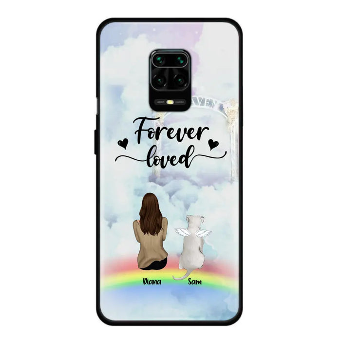 Personalized Memorial Pets Phone Case - Man/Woman With Up to 4 Pets - Memorial Gift For Dog Lovers/Cat Lovers - Forever Loved - For Xiaomi, Oppo And Huawei Phone Case - AXSIO5