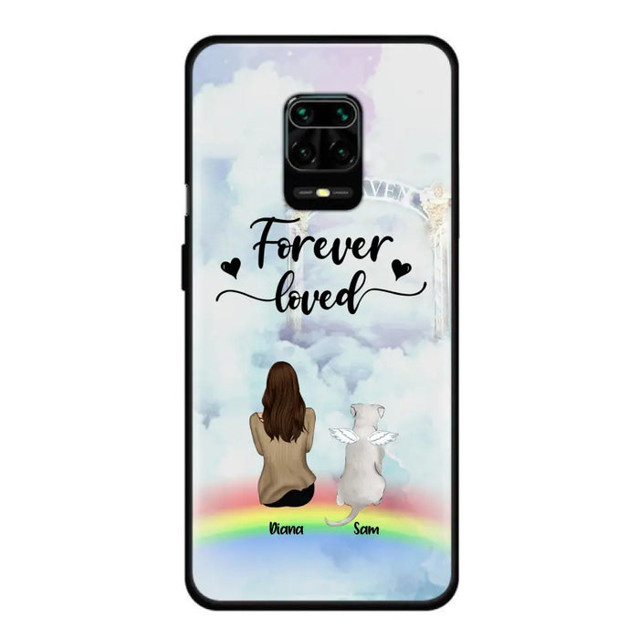 Personalized Memorial Pets Phone Case - Man/Woman With Up to 4 Pets - Memorial Gift For Dog Lovers/Cat Lovers - Forever Loved - For Xiaomi, Oppo And Huawei Phone Case - AXSIO5