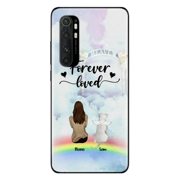 Personalized Memorial Pets Phone Case - Man/Woman With Up to 4 Pets - Memorial Gift For Dog Lovers/Cat Lovers - Forever Loved - For Xiaomi, Oppo And Huawei Phone Case - AXSIO5