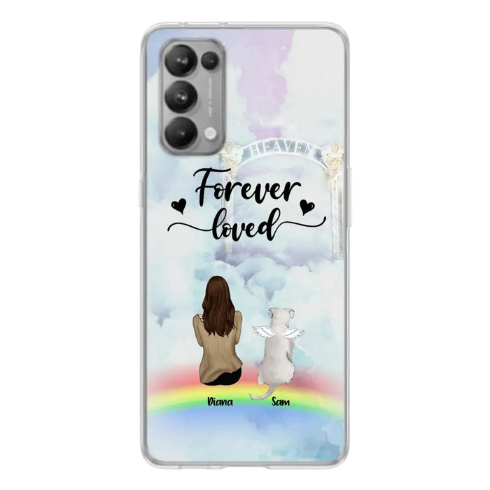 Personalized Memorial Pets Phone Case - Man/Woman With Up to 4 Pets - Memorial Gift For Dog Lovers/Cat Lovers - Forever Loved - For Xiaomi, Oppo And Huawei Phone Case - AXSIO5