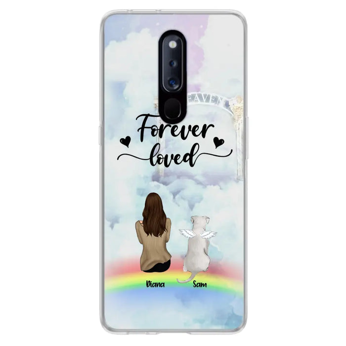 Personalized Memorial Pets Phone Case - Man/Woman With Up to 4 Pets - Memorial Gift For Dog Lovers/Cat Lovers - Forever Loved - For Xiaomi, Oppo And Huawei Phone Case - AXSIO5