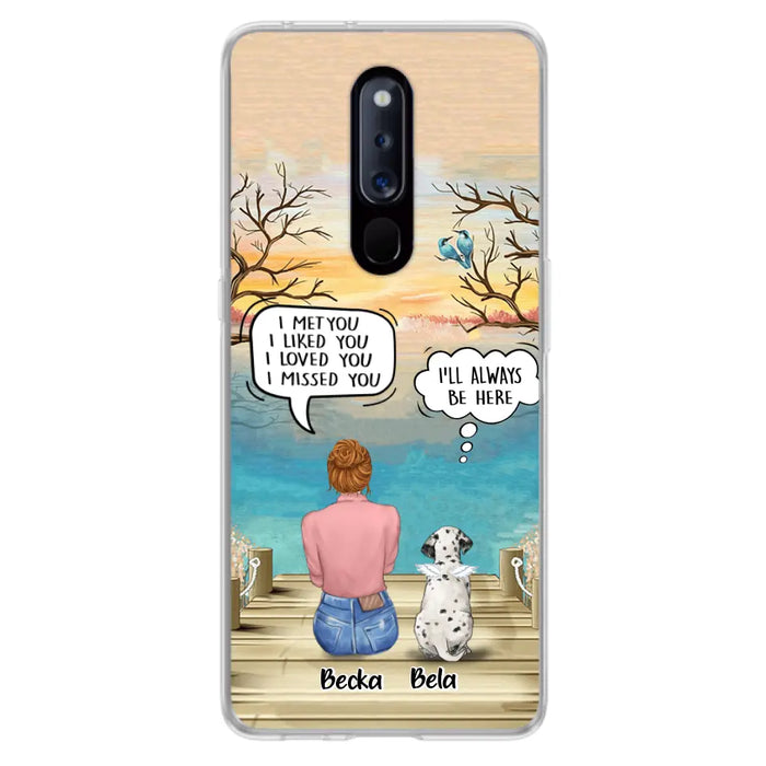 Personalized Memorial Pet Mom Phone Case - I Met You I Liked You I Loved You I Missed You - Up to 5 Pets - Memorial Gift Idea For Dog/Cat Lover - Case For Xiaomi, Oppo And Huawei