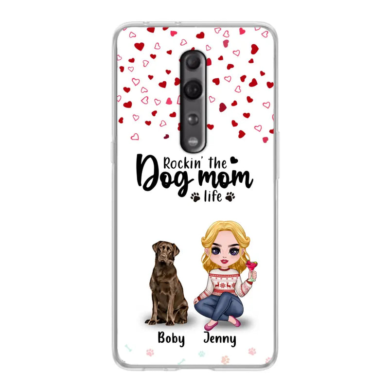 Personalized Dog Mom Front Phone Case - Up to 5 Dogs - Gift Idea For Dog Lover - Rockin' The Dog Mom Life - Case For Xiaomi, Oppo And Huawei