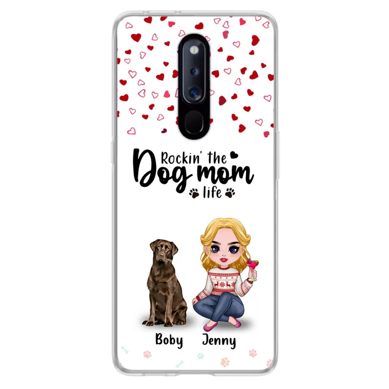 Personalized Dog Mom Front Phone Case - Up to 5 Dogs - Gift Idea For Dog Lover - Rockin' The Dog Mom Life - Case For Xiaomi, Oppo And Huawei