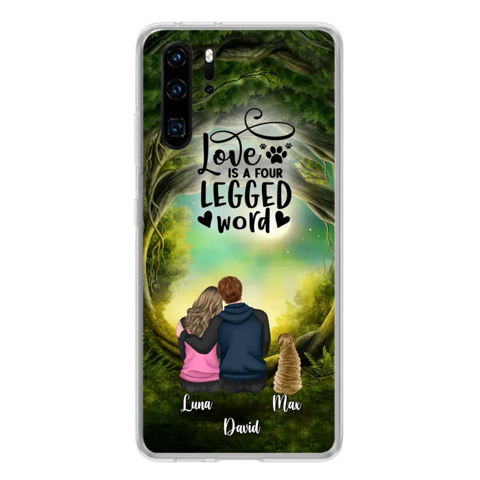 Personalized Couple And Dogs Phone Case - Couple With Up to 5 Dogs - Gift Idea For Couple/Dog Lover - Case For Xiaomi/Huawei/Oppo