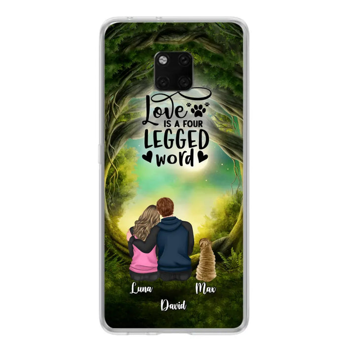 Personalized Couple And Dogs Phone Case - Couple With Up to 5 Dogs - Gift Idea For Couple/Dog Lover - Case For Xiaomi/Huawei/Oppo