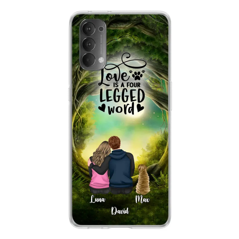 Personalized Couple And Dogs Phone Case - Couple With Up to 5 Dogs - Gift Idea For Couple/Dog Lover - Case For Xiaomi/Huawei/Oppo