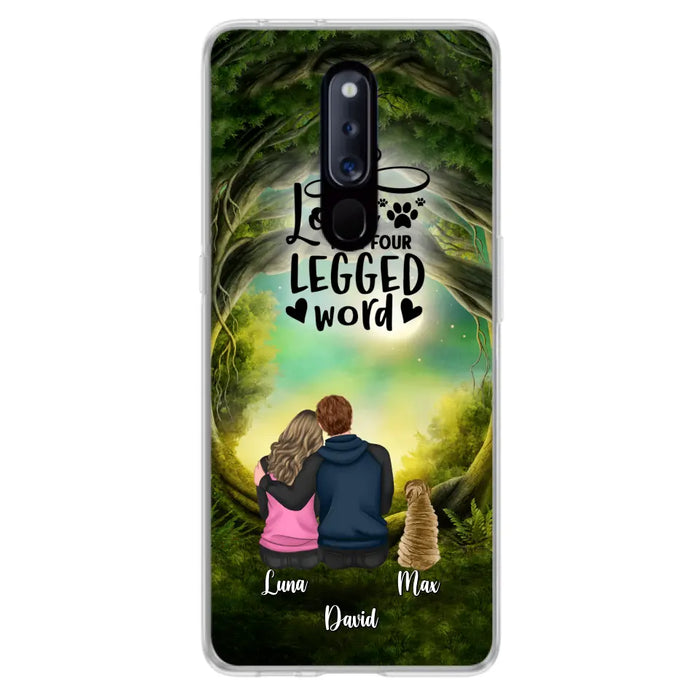 Personalized Couple And Dogs Phone Case - Couple With Up to 5 Dogs - Gift Idea For Couple/Dog Lover - Case For Xiaomi/Huawei/Oppo