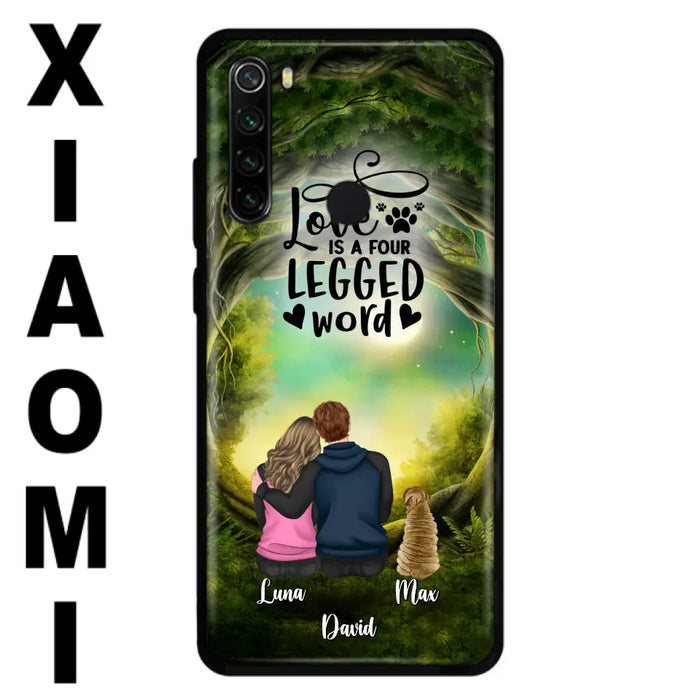 Personalized Couple And Dogs Phone Case - Couple With Up to 5 Dogs - Gift Idea For Couple/Dog Lover - Case For Xiaomi/Huawei/Oppo
