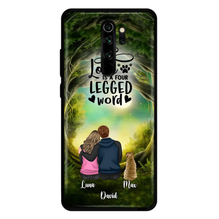 Personalized Couple And Dogs Phone Case - Couple With Up to 5 Dogs - Gift Idea For Couple/Dog Lover - Case For Xiaomi/Huawei/Oppo