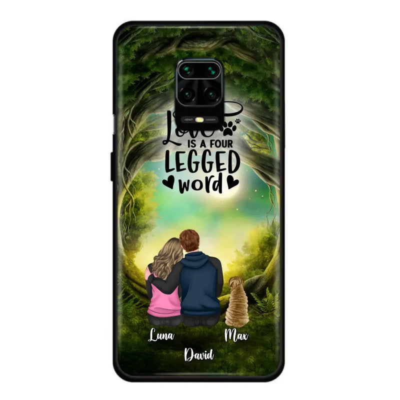 Personalized Couple And Dogs Phone Case - Couple With Up to 5 Dogs - Gift Idea For Couple/Dog Lover - Case For Xiaomi/Huawei/Oppo
