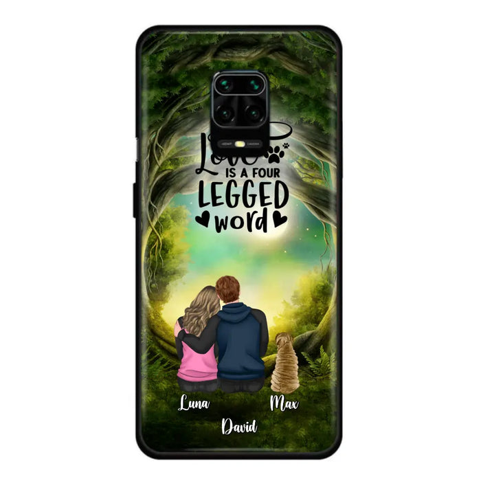 Personalized Couple And Dogs Phone Case - Couple With Up to 5 Dogs - Gift Idea For Couple/Dog Lover - Case For Xiaomi/Huawei/Oppo