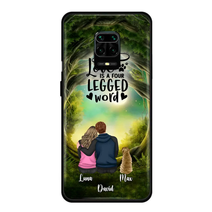 Personalized Couple And Dogs Phone Case - Couple With Up to 5 Dogs - Gift Idea For Couple/Dog Lover - Case For Xiaomi/Huawei/Oppo