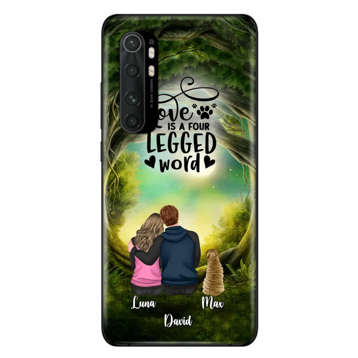 Personalized Couple And Dogs Phone Case - Couple With Up to 5 Dogs - Gift Idea For Couple/Dog Lover - Case For Xiaomi/Huawei/Oppo